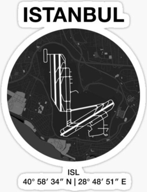 Istanbul Hava Limanı Sticker Eticket Yapıştırması