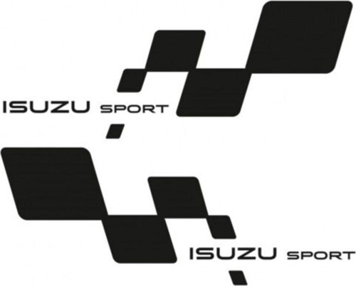 Isuzu Sport Yan Kapı için Çamurluk Sticker 2 Adet Sağ Sol