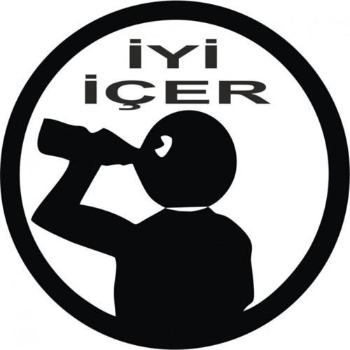 İyi İçer Komik Oto Araba Sticker Yapıştırma