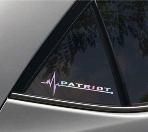Jeep Patriot Yan Cam Sticker Oto Kapı 20 Cm X 7 Cm Holo-chroma
