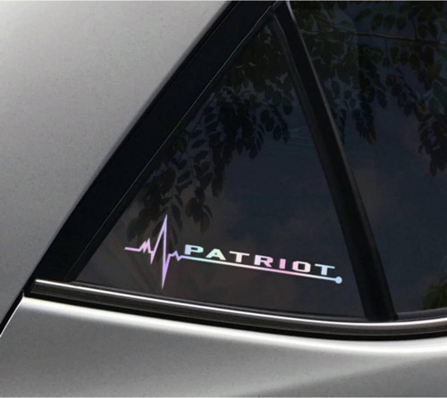 Jeep Patriot Yan Cam Sticker Oto Kapı 20 Cm X 7 Cm Hologram c52