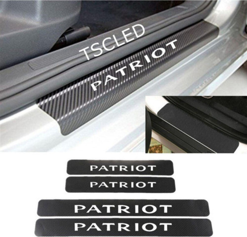 Jep Patriot Karbon Kapı Eşiği Koruma Sticker (4LU SET)