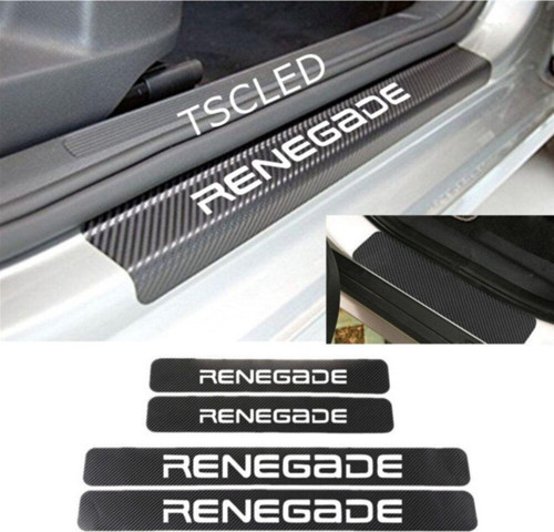 Jep Renagede Karbon Kapı Eşiği Koruma Sticker (4LU SET)