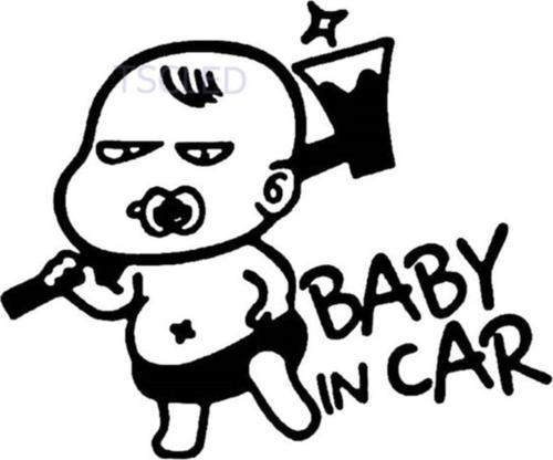 Komik Arabada Savaşcı Bebek Var Sticker Yapıştırması