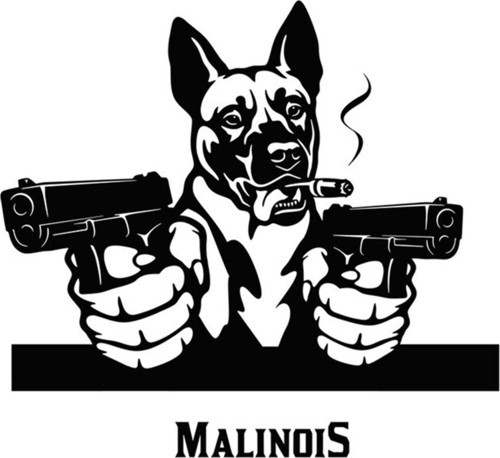 Komik Ateş Eden Köpek Sticker Yapıştırması Etiket 15cm Md1