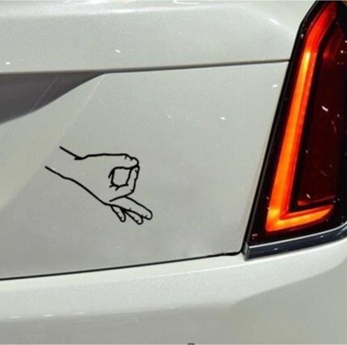 Komik El hareketi Sticker oto Yapıştırma