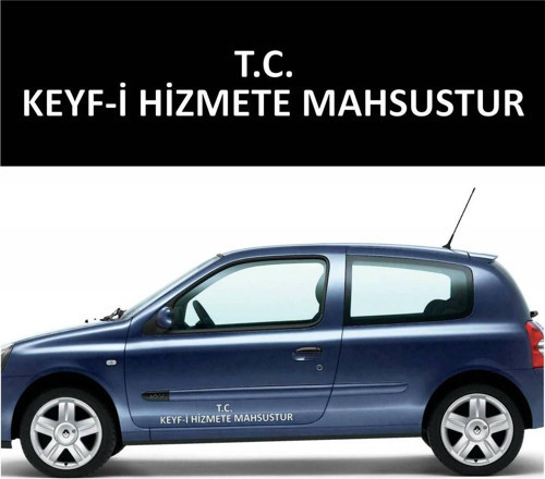 Keyfi Hizmete Mahsustur 2 adet 47x8cm