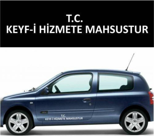 Keyfi Hizmete Mahsustur Oto Sticker Yan Kapı