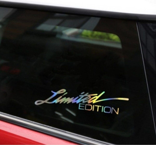 Limited Edition Hologram Renk Araba Sticker Kelebek Cam 2 Adet