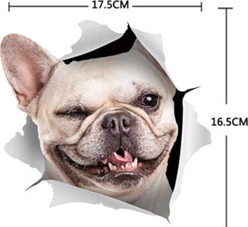 Köpek Araba Oto Sticker Yapıştırma Tip2