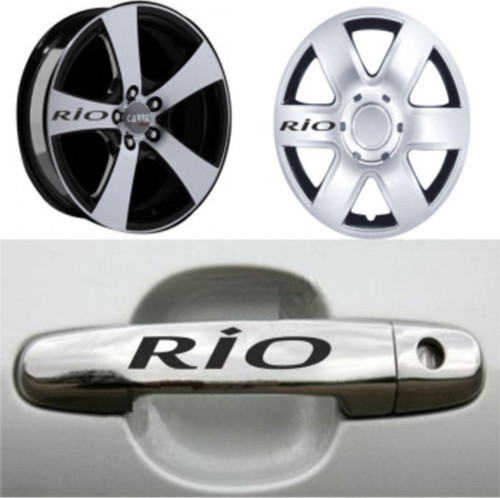 Kia Rio Kapı Kolu Jant Sticker Yapıştırma 8 Adet