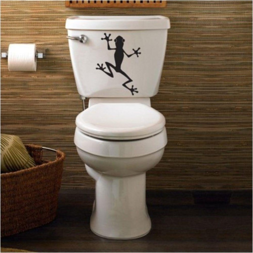 Kurbağa Klozet Kapak Banyo Wc Sticker Yapıştırma