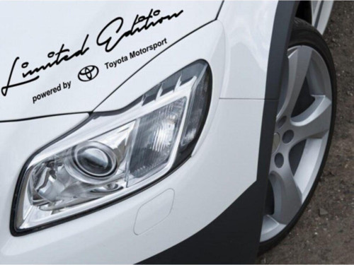 Limited Edition Sınırlı Sayıda Toyota Araba Sticker Yapıştırma