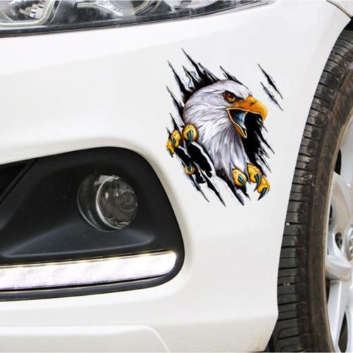 Kartal Araba Oto Sticker Yapıştırma Renkli