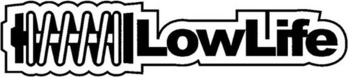 Low Life Araba Sticker Etiket Siyah 18cm Yapıştırma