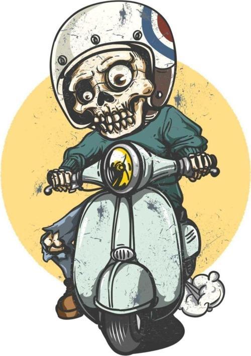 Kuru Kafa Kurukafa Motosiklet Sticker 13cm