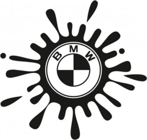 M Boya Sıçraması Görünümü Araba Stickerı 15cm 2 Adet