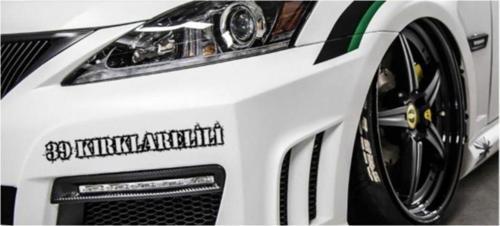 Kırklarelili 39 Plaka Araba Oto Sticker Yapıştırma 2 Adet