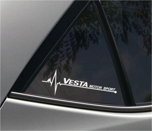 Lada Vesta Yan Cam Sticker Oto Kapı Çıkartma 20 cm x 7 cm