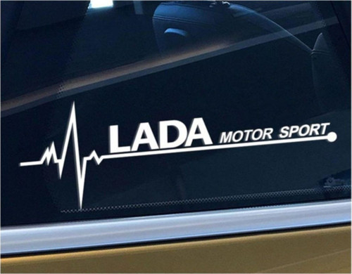 Lada Yan Cam Sticker Oto Kapı Çıkartma Aksesuar 20cmx7cm