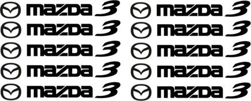 Mazda 3 Kapı Kolu Sticker Yapıştırma 10 Adet