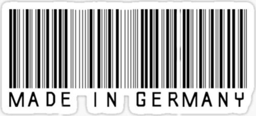 Made In Germany Araba Leptop Oto Sticker 13cm 4 Adet T