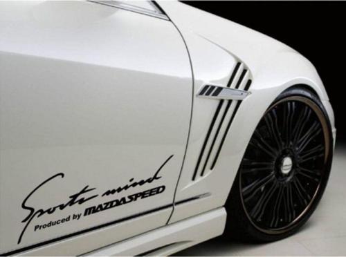 Mazda Speed Yan Kapı Çamurluk Sticker Araba Oto Yapıştırma 2Adet