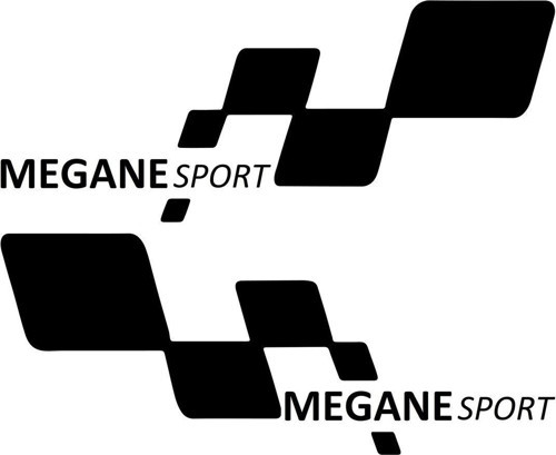 MEGANE sport Etiket Yapıştırma 30cmx11cm MMD254