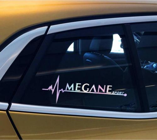 Megane Yan Cam Sticker Oto Kapı 20 Cm X 7 Cm Hologram c79