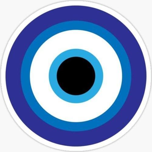 Nazar Boncuğu Yapıştırması Sticker Duvar Araba Md1 18cm