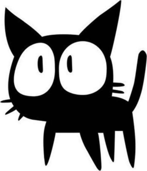 Minik Kedi Araba Sticker  Yapıştırma 20CM