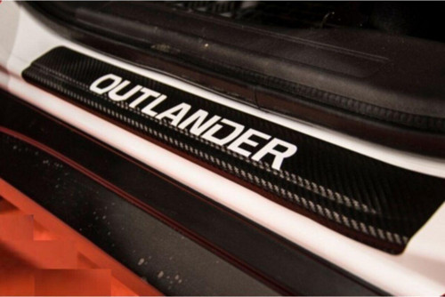 Mitsubishi Outlander 4 Carbon Fiber Kapı Eşiği Yazısı Sticker