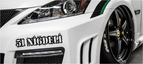 Niğdeli 51 Plaka Araba Oto Sticker Yapıştırma 2 Adet