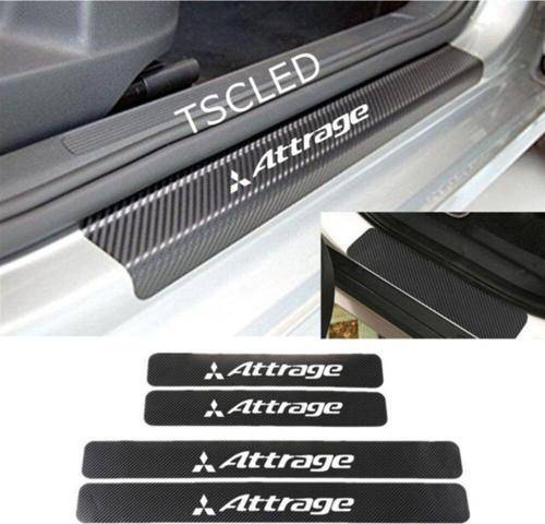 Mitsubishi Attrage Karbon Kapı Eşiği Koruma Sticker (4lu Set)