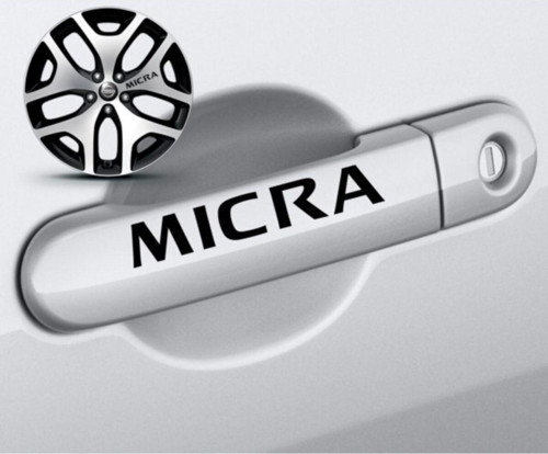 Nisan Micra Kapı Kolu Sport Sticker Yapıştırma 8 Ad
