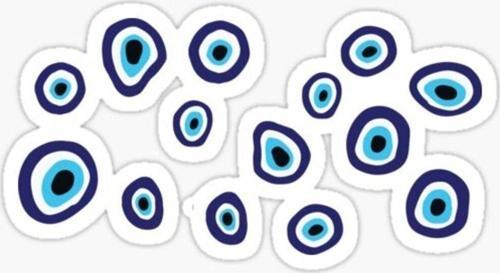 Nazar Boncuğu Sticker Araba 18cm Yapıştırma Etiket MD11