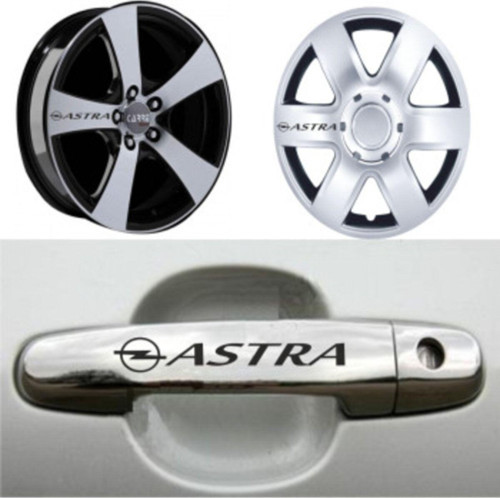 Opel Astra Kapı Kolu Jant Sticker Yapıştırma 8 Adet