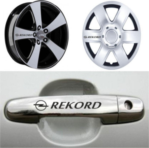 Opel Rekord Kapı Kolu Jant Sticker Yapıştırma 8 Ad