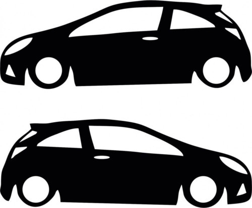 Opel Corsa D Sticker Yapıştırma 2 adet