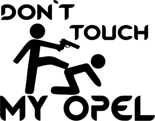 Opelime Dokunma Sticker Komik Yapıştırma