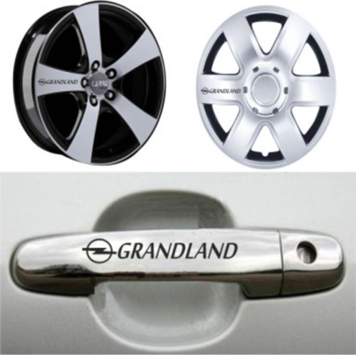 Opel Grandland Kapı Kolu Jant Sticker Yapıştırma 8 Ad