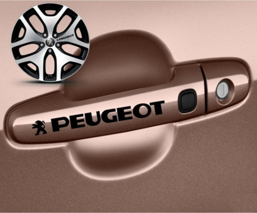 Pe Ugeot Kapı Kolu Sport Sticker Yapıştırma 8 Adet