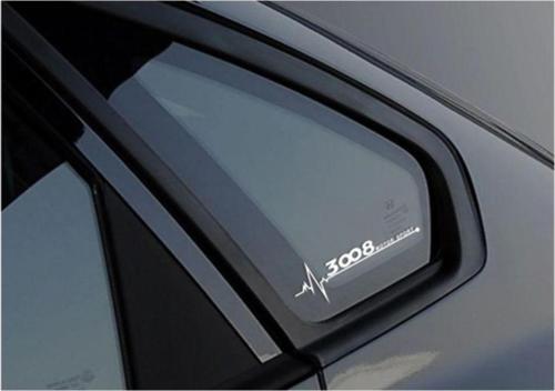Peugeot 3008 Yan Cam Sticker Oto Kapı Çıkartma 20cmx7cm