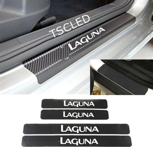 Oto Laguna Karbon Kapı Eşiği Koruma Sticker (4 Adet)