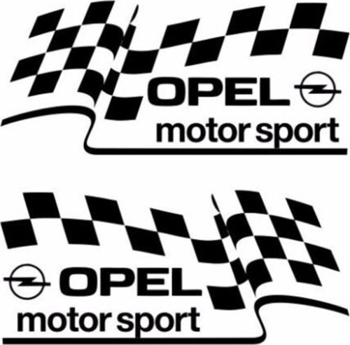 Opel Motor Spor Ayna Sticker Yapıştırma 2 Adet