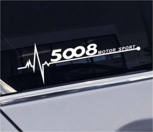Peugeot 5008 Yan Cam Sticker Oto Kapı Çıkartma 20cmx7cm