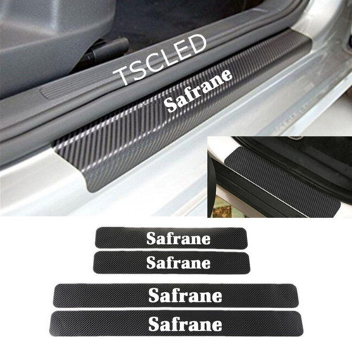 Oto Safrane Karbon Kapı Eşiği Koruma Sticker (4 Adet)