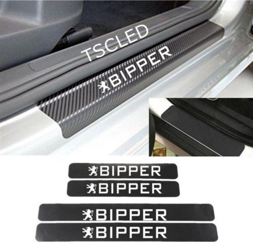 Peugeot Bipper Karbon Kapı Eşiği Koruma Sticker (4lu Set)