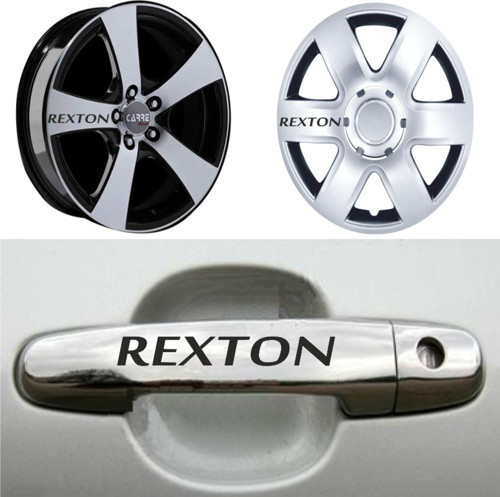 Rexton Kapı Kolu Jant Sticker (10 Adet) Etiket Yapıştırma Z153