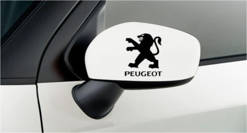 Peugeot Oto Araba Yan Aynalar Için 2 Adet Sticker Set